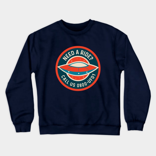 Need a ride? Crewneck Sweatshirt by edvill